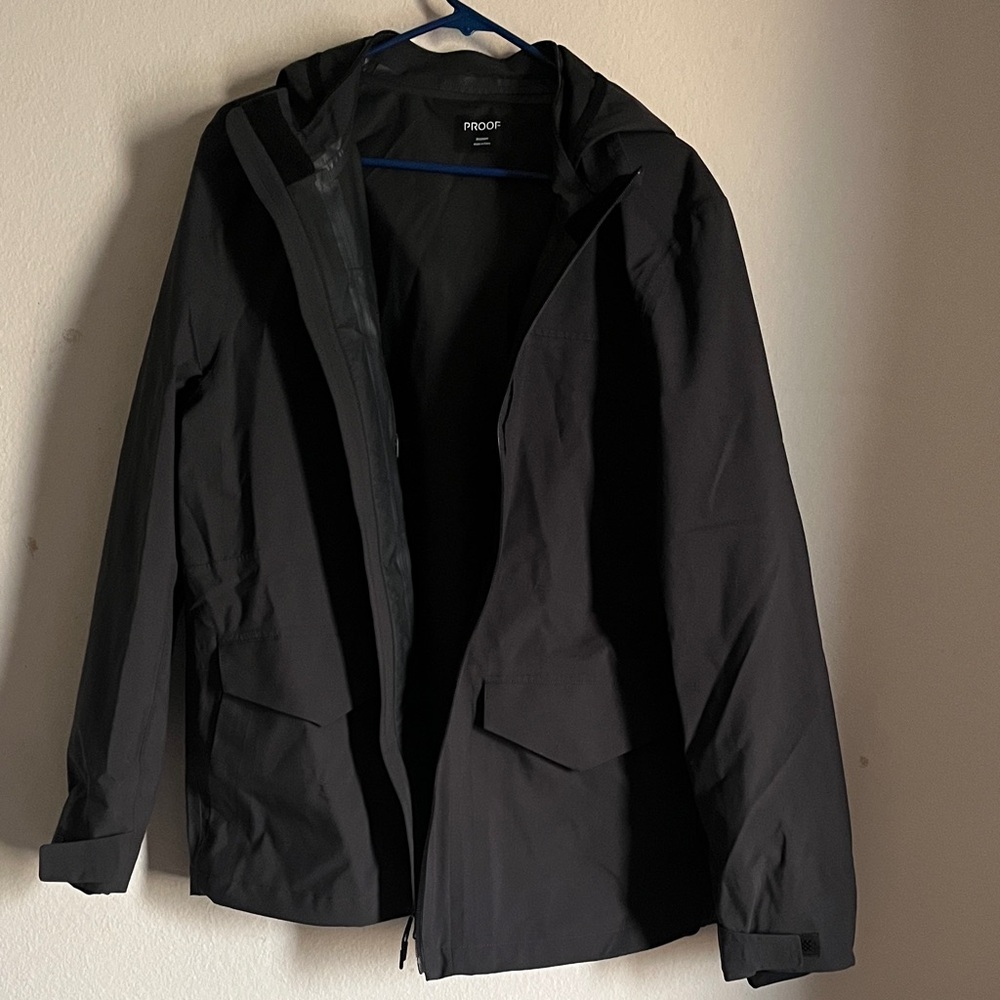 Proozy Men's Black Raincoat